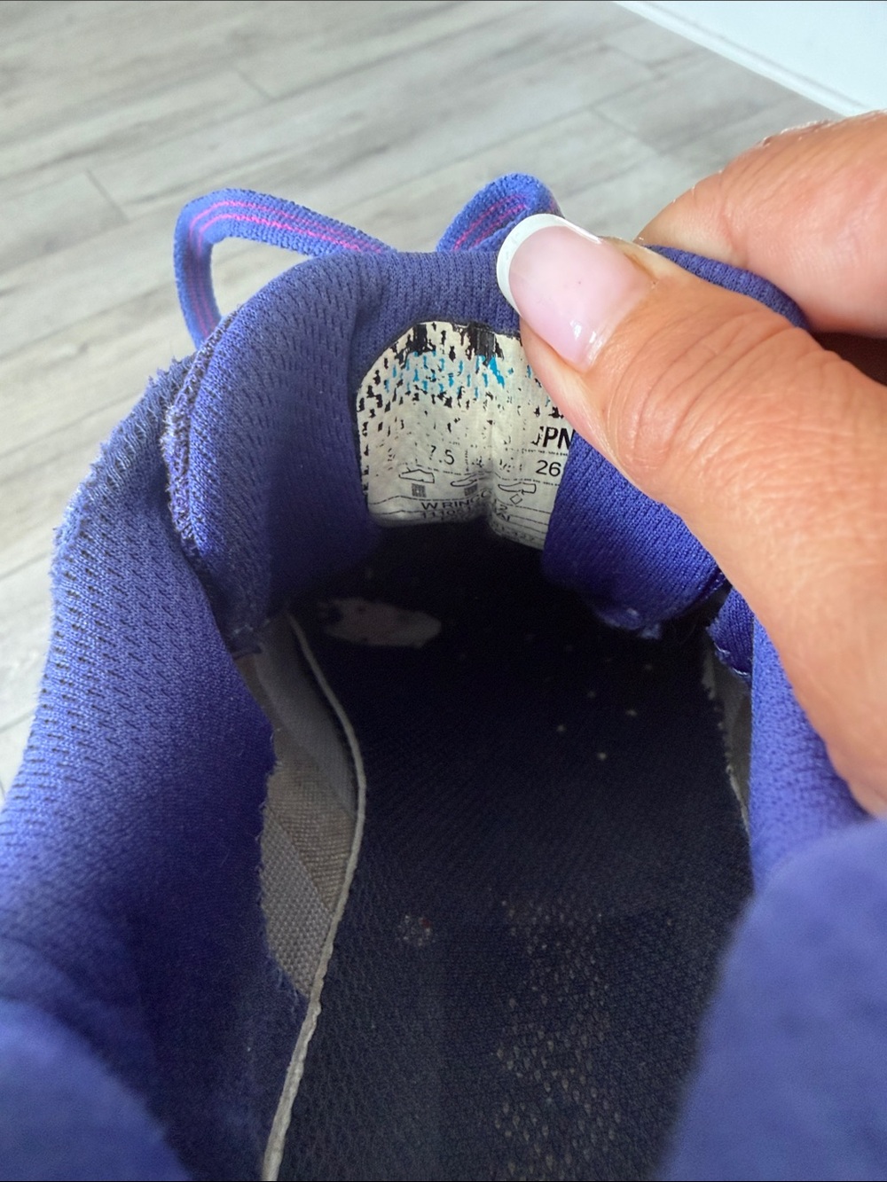 Hoka one Women's Rincon clematis blue Purple Gradient sneakers 7.5 - Picture 9 of 10